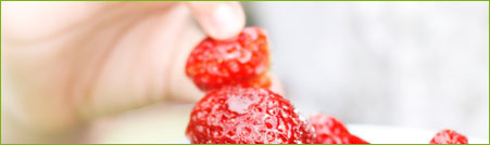 Strawberry with sugar